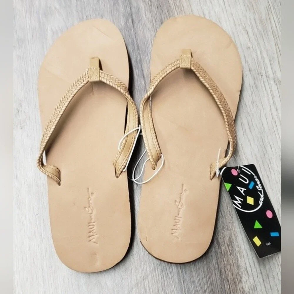 NWT Maui Tan Strand II Flip-Flops